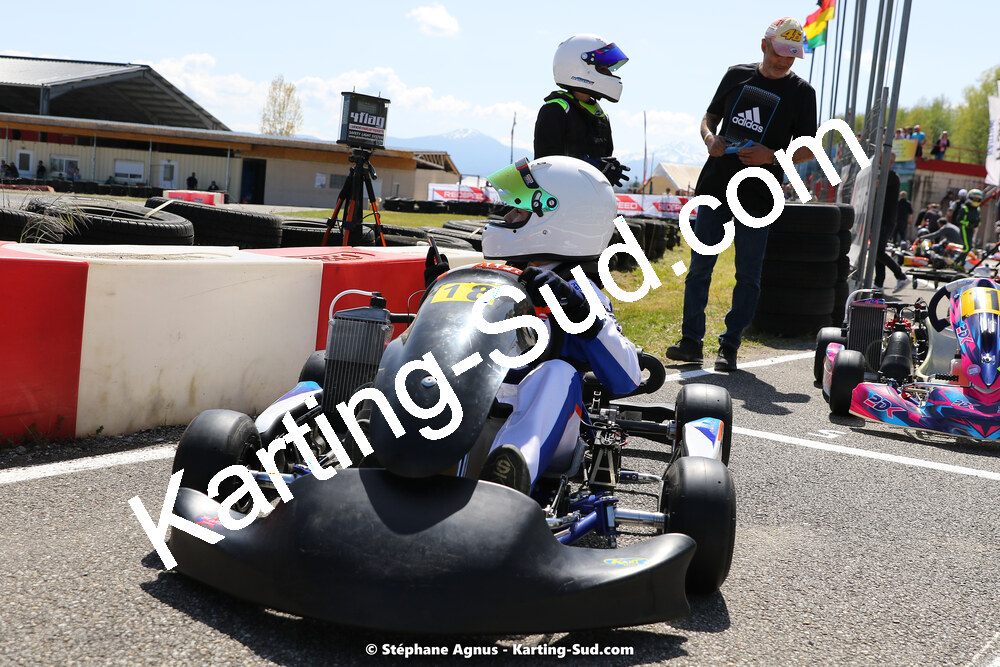 16 & 17/04/2022 : 3ème manche du Championnat du Sud 2022 au circuit d’Aigues-Vives (photos Stéphane Agnus) 2022 — karting