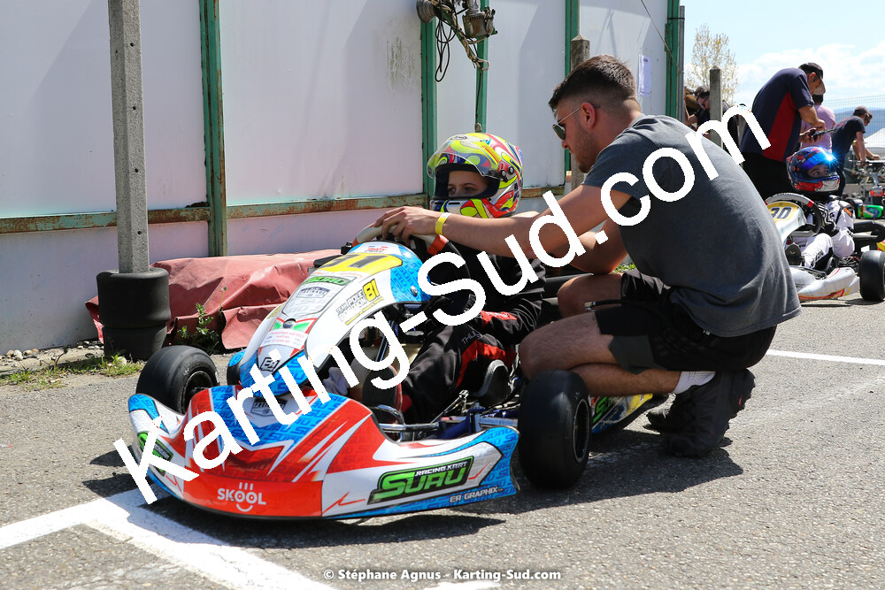 16 & 17/04/2022 : 3ème manche du Championnat du Sud 2022 au circuit d’Aigues-Vives (photos Stéphane Agnus) 2022 — karting