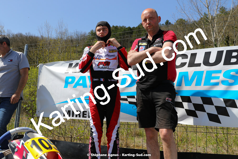 16 & 17/04/2022 : 3ème manche du Championnat du Sud 2022 au circuit d’Aigues-Vives (photos Stéphane Agnus) 2022 — karting
