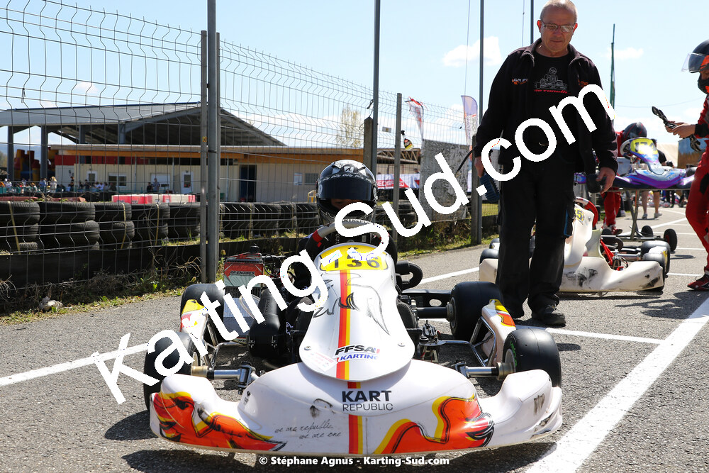 16 & 17/04/2022 : 3ème manche du Championnat du Sud 2022 au circuit d’Aigues-Vives (photos Stéphane Agnus) 2022 — karting