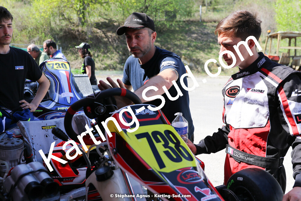 16 & 17/04/2022 : 3ème manche du Championnat du Sud 2022 au circuit d’Aigues-Vives (photos Stéphane Agnus) 2022 — karting