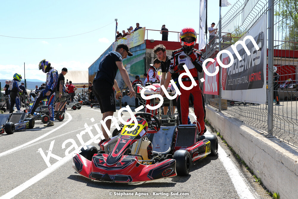 16 & 17/04/2022 : 3ème manche du Championnat du Sud 2022 au circuit d’Aigues-Vives (photos Stéphane Agnus) 2022 — karting