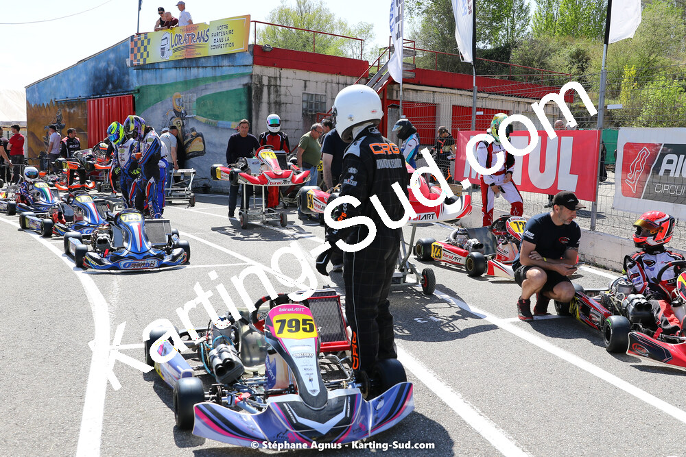 16 & 17/04/2022 : 3ème manche du Championnat du Sud 2022 au circuit d’Aigues-Vives (photos Stéphane Agnus) 2022 — karting