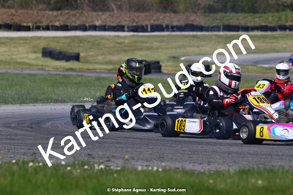 16 & 17/04/2022 : 3ème manche du Championnat du Sud 2022 au circuit d’Aigues-Vives (photos Stéphane Agnus) 2022 — karting