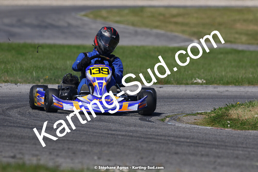 16 & 17/04/2022 : 3ème manche du Championnat du Sud 2022 au circuit d’Aigues-Vives (photos Stéphane Agnus) 2022 — karting