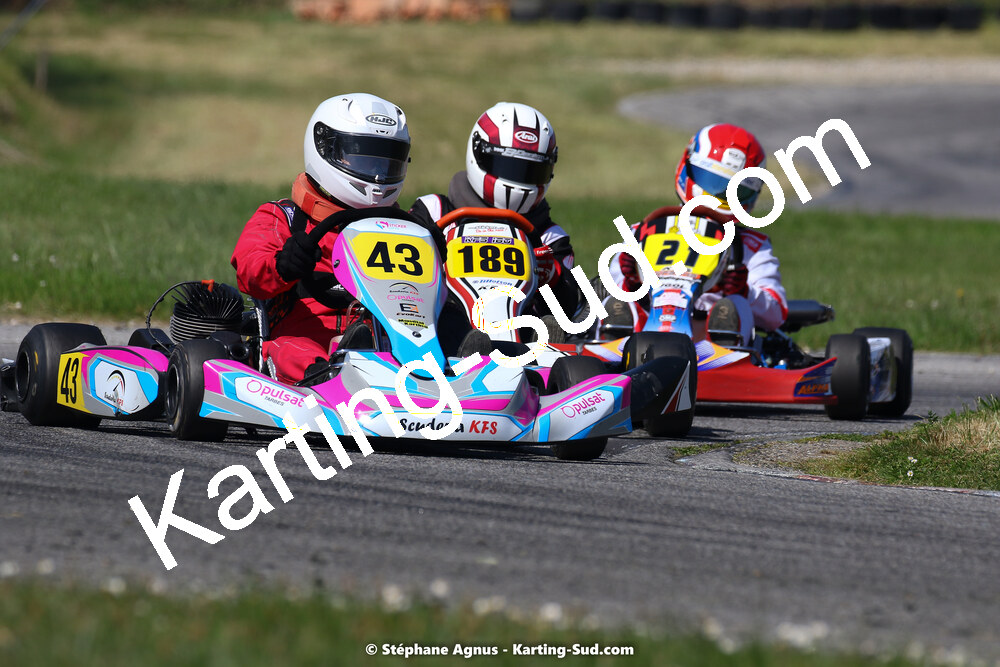 16 & 17/04/2022 : 3ème manche du Championnat du Sud 2022 au circuit d’Aigues-Vives (photos Stéphane Agnus) 2022 — karting