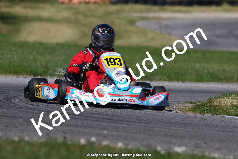 16 & 17/04/2022 : 3ème manche du Championnat du Sud 2022 au circuit d’Aigues-Vives (photos Stéphane Agnus) 2022 — karting