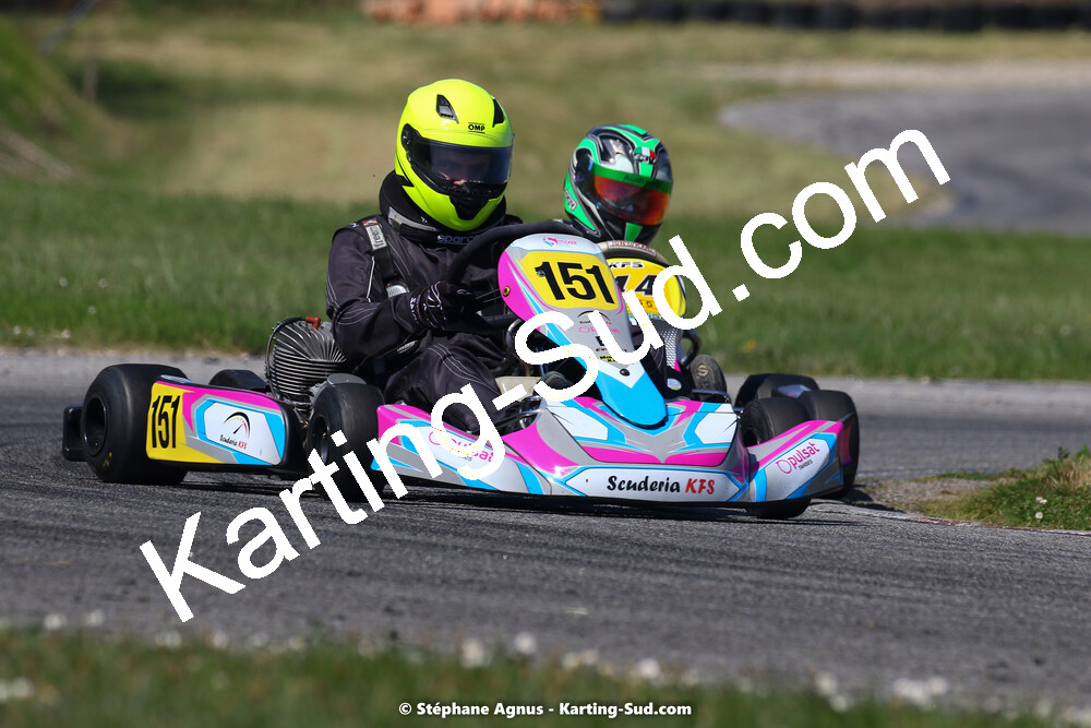16 & 17/04/2022 : 3ème manche du Championnat du Sud 2022 au circuit d’Aigues-Vives (photos Stéphane Agnus) 2022 — karting