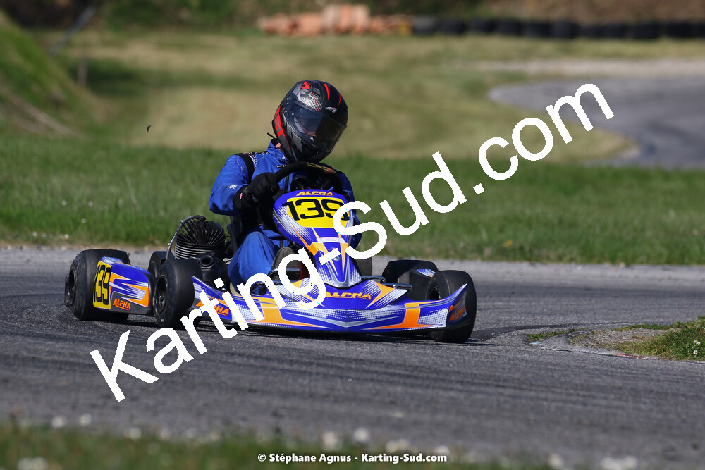 16 & 17/04/2022 : 3ème manche du Championnat du Sud 2022 au circuit d’Aigues-Vives (photos Stéphane Agnus) 2022 — karting