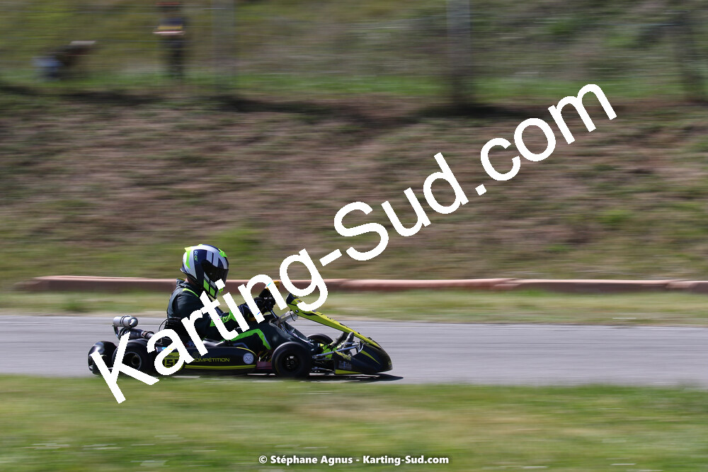 16 & 17/04/2022 : 3ème manche du Championnat du Sud 2022 au circuit d’Aigues-Vives (photos Stéphane Agnus) 2022 — karting