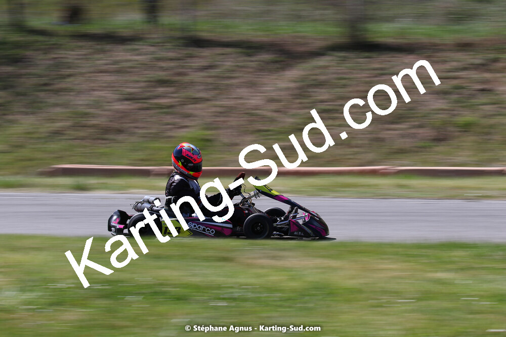 16 & 17/04/2022 : 3ème manche du Championnat du Sud 2022 au circuit d’Aigues-Vives (photos Stéphane Agnus) 2022 — karting