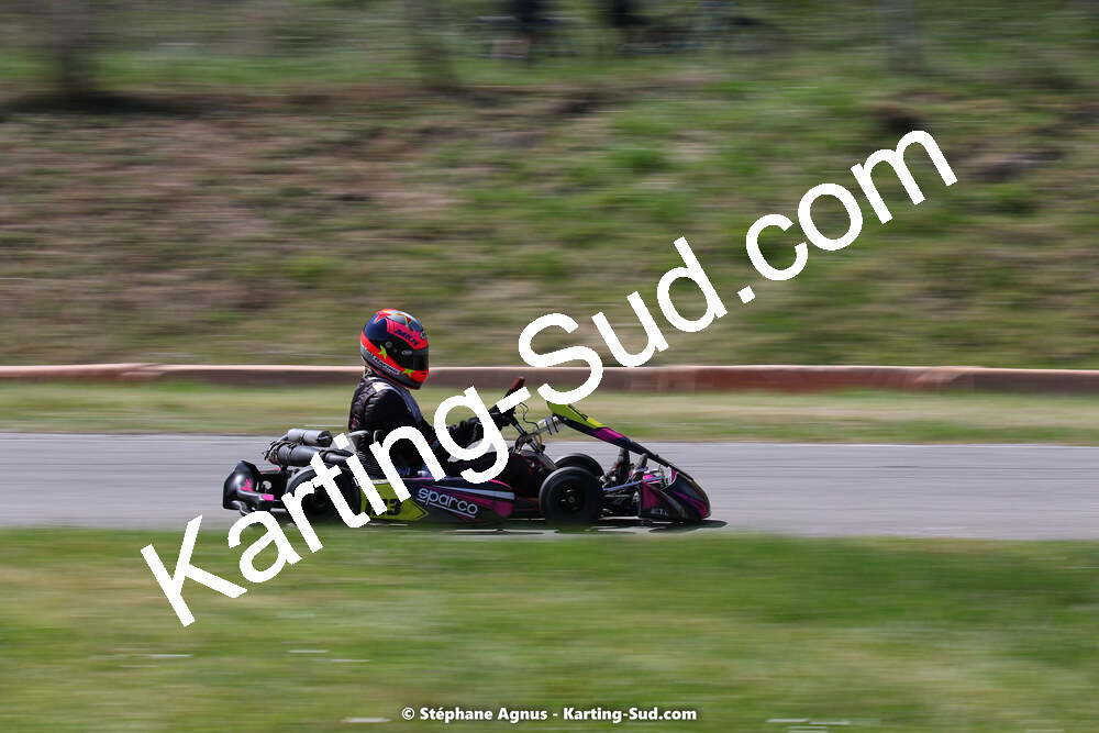 16 & 17/04/2022 : 3ème manche du Championnat du Sud 2022 au circuit d’Aigues-Vives (photos Stéphane Agnus) 2022 — karting