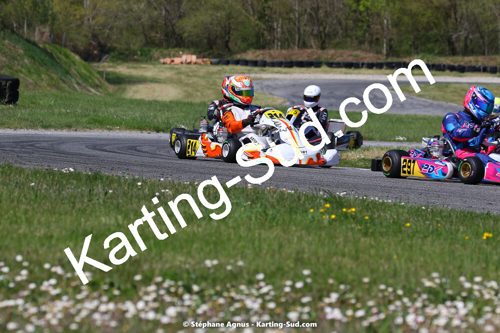16 & 17/04/2022 : 3ème manche du Championnat du Sud 2022 au circuit d’Aigues-Vives (photos Stéphane Agnus) 2022 — karting