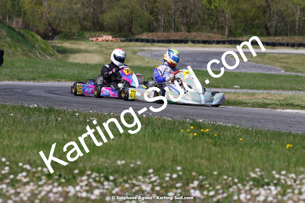 16 & 17/04/2022 : 3ème manche du Championnat du Sud 2022 au circuit d’Aigues-Vives (photos Stéphane Agnus) 2022 — karting