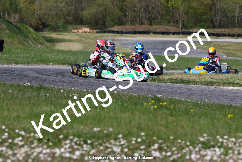 16 & 17/04/2022 : 3ème manche du Championnat du Sud 2022 au circuit d’Aigues-Vives (photos Stéphane Agnus) 2022 — karting