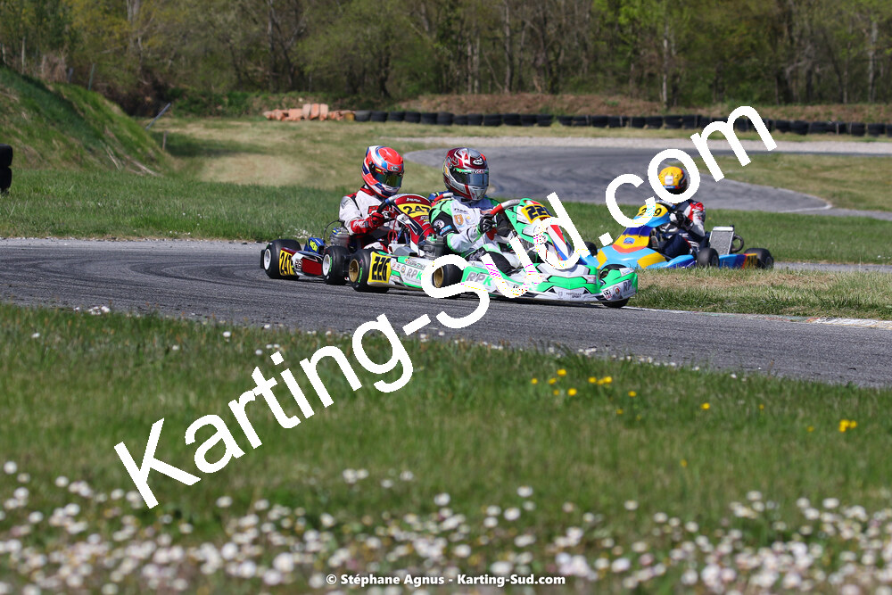 16 & 17/04/2022 : 3ème manche du Championnat du Sud 2022 au circuit d’Aigues-Vives (photos Stéphane Agnus) 2022 — karting