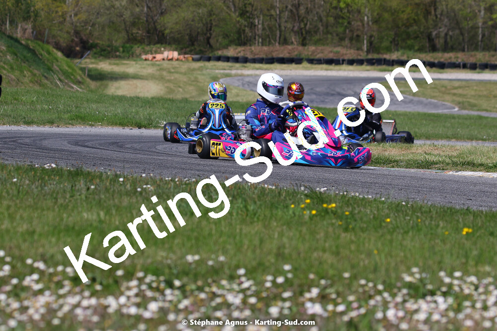 16 & 17/04/2022 : 3ème manche du Championnat du Sud 2022 au circuit d’Aigues-Vives (photos Stéphane Agnus) 2022 — karting