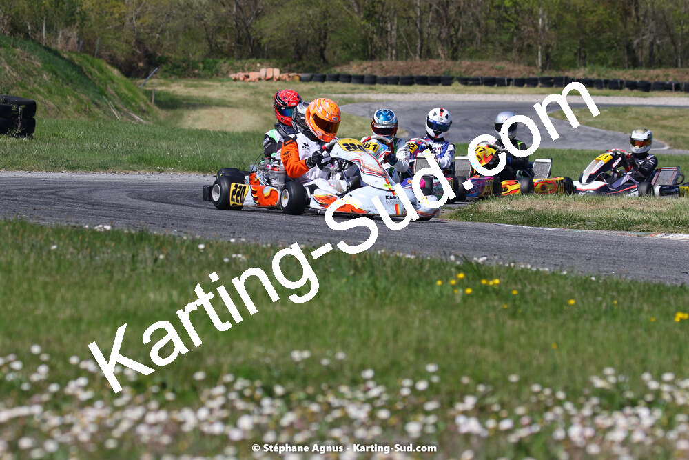 16 & 17/04/2022 : 3ème manche du Championnat du Sud 2022 au circuit d’Aigues-Vives (photos Stéphane Agnus) 2022 — karting