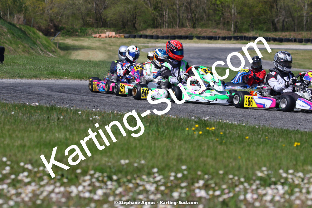 16 & 17/04/2022 : 3ème manche du Championnat du Sud 2022 au circuit d’Aigues-Vives (photos Stéphane Agnus) 2022 — karting