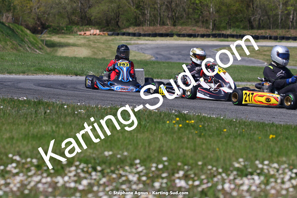 16 & 17/04/2022 : 3ème manche du Championnat du Sud 2022 au circuit d’Aigues-Vives (photos Stéphane Agnus) 2022 — karting