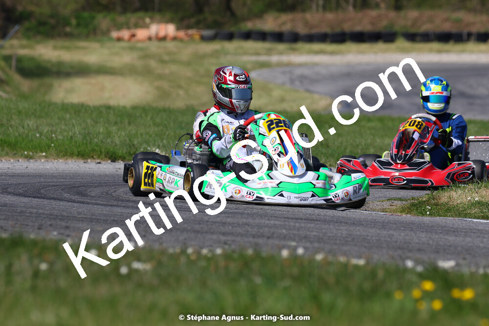 16 & 17/04/2022 : 3ème manche du Championnat du Sud 2022 au circuit d’Aigues-Vives (photos Stéphane Agnus) 2022 — karting
