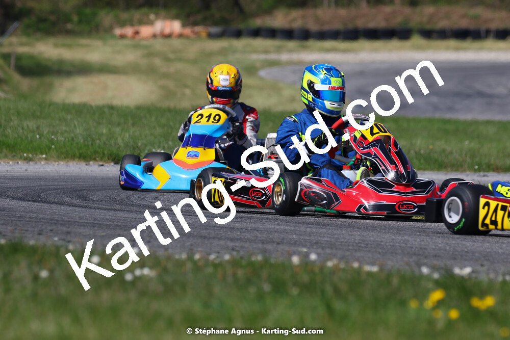 16 & 17/04/2022 : 3ème manche du Championnat du Sud 2022 au circuit d’Aigues-Vives (photos Stéphane Agnus) 2022 — karting