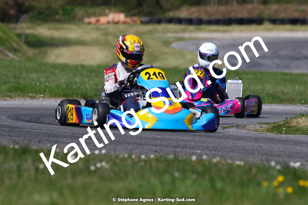 16 & 17/04/2022 : 3ème manche du Championnat du Sud 2022 au circuit d’Aigues-Vives (photos Stéphane Agnus) 2022 — karting