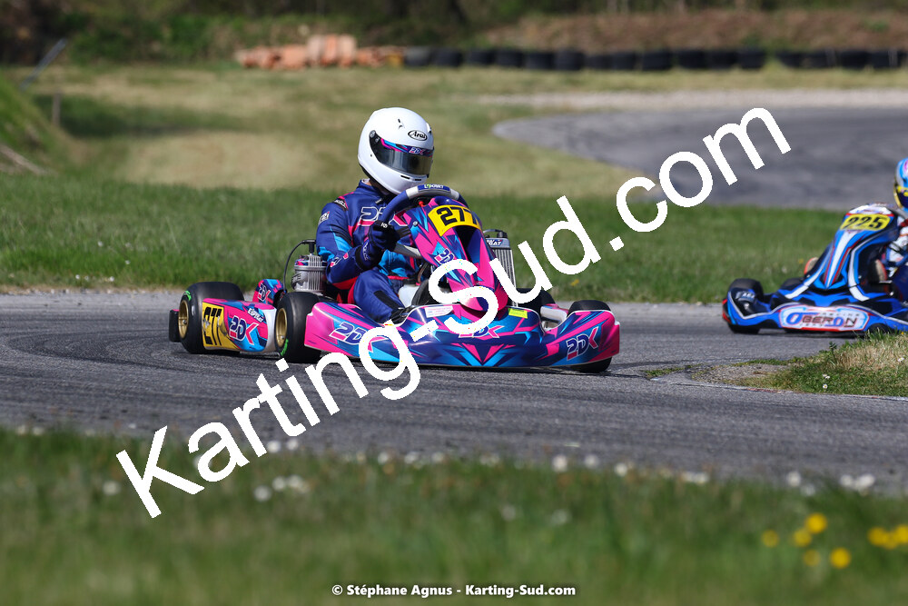 16 & 17/04/2022 : 3ème manche du Championnat du Sud 2022 au circuit d’Aigues-Vives (photos Stéphane Agnus) 2022 — karting