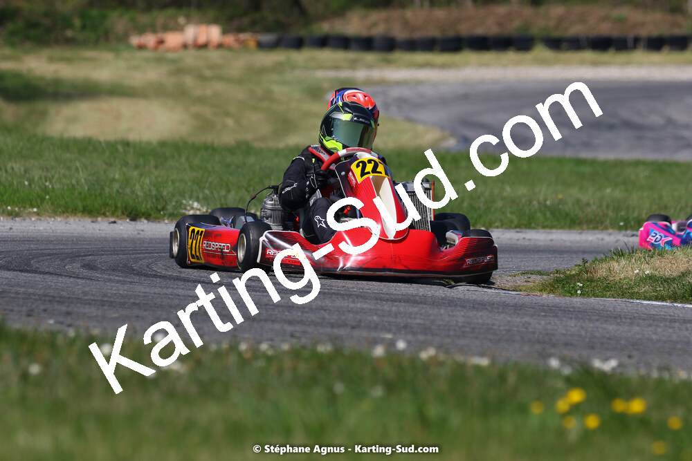 16 & 17/04/2022 : 3ème manche du Championnat du Sud 2022 au circuit d’Aigues-Vives (photos Stéphane Agnus) 2022 — karting