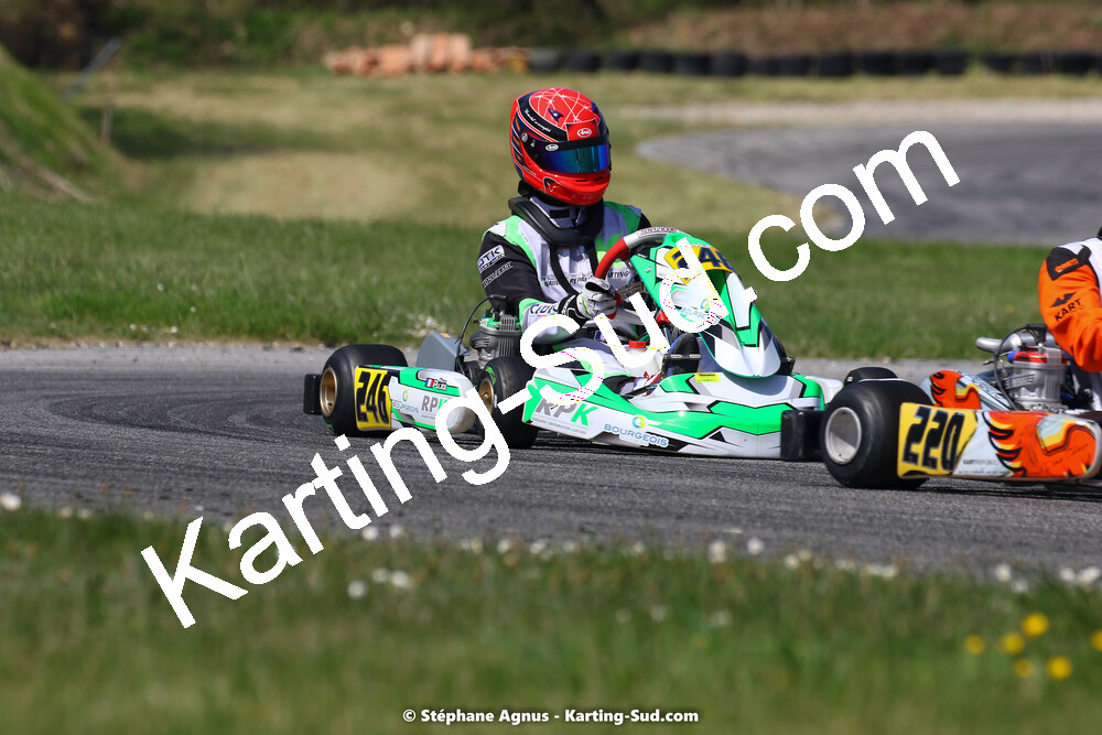 16 & 17/04/2022 : 3ème manche du Championnat du Sud 2022 au circuit d’Aigues-Vives (photos Stéphane Agnus) 2022 — karting