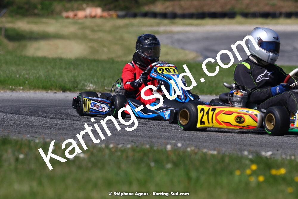 16 & 17/04/2022 : 3ème manche du Championnat du Sud 2022 au circuit d’Aigues-Vives (photos Stéphane Agnus) 2022 — karting