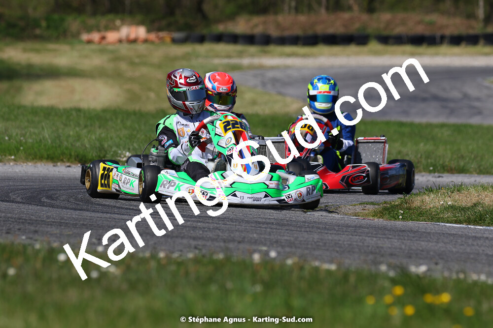 16 & 17/04/2022 : 3ème manche du Championnat du Sud 2022 au circuit d’Aigues-Vives (photos Stéphane Agnus) 2022 — karting