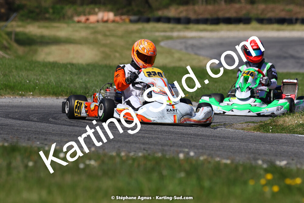16 & 17/04/2022 : 3ème manche du Championnat du Sud 2022 au circuit d’Aigues-Vives (photos Stéphane Agnus) 2022 — karting