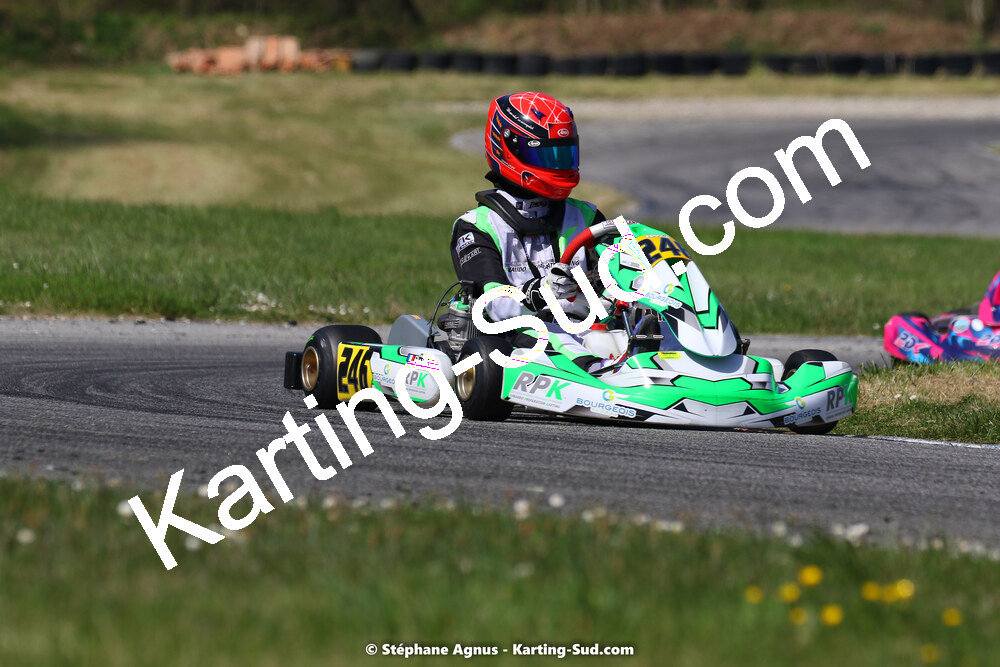 16 & 17/04/2022 : 3ème manche du Championnat du Sud 2022 au circuit d’Aigues-Vives (photos Stéphane Agnus) 2022 — karting