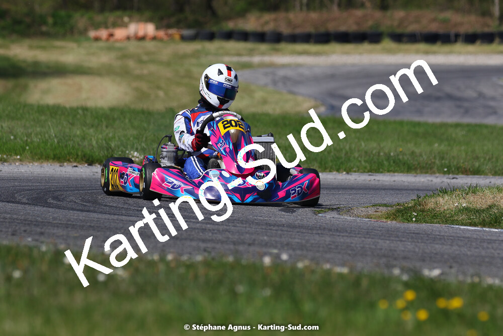 16 & 17/04/2022 : 3ème manche du Championnat du Sud 2022 au circuit d’Aigues-Vives (photos Stéphane Agnus) 2022 — karting