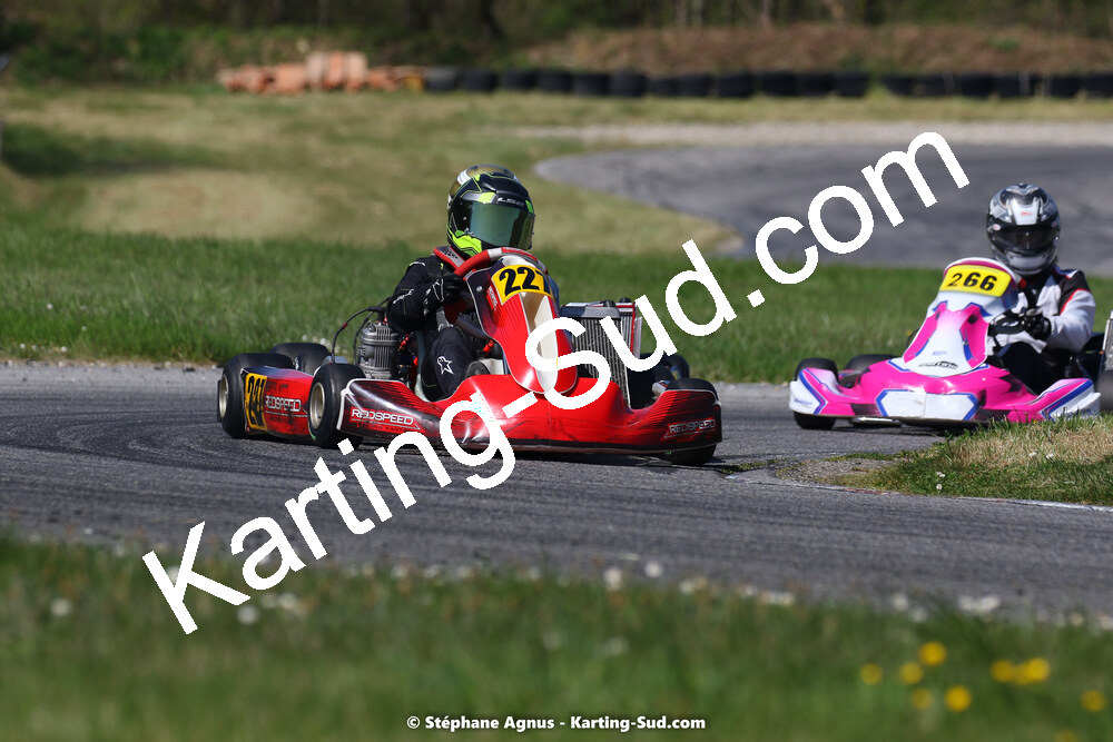 16 & 17/04/2022 : 3ème manche du Championnat du Sud 2022 au circuit d’Aigues-Vives (photos Stéphane Agnus) 2022 — karting