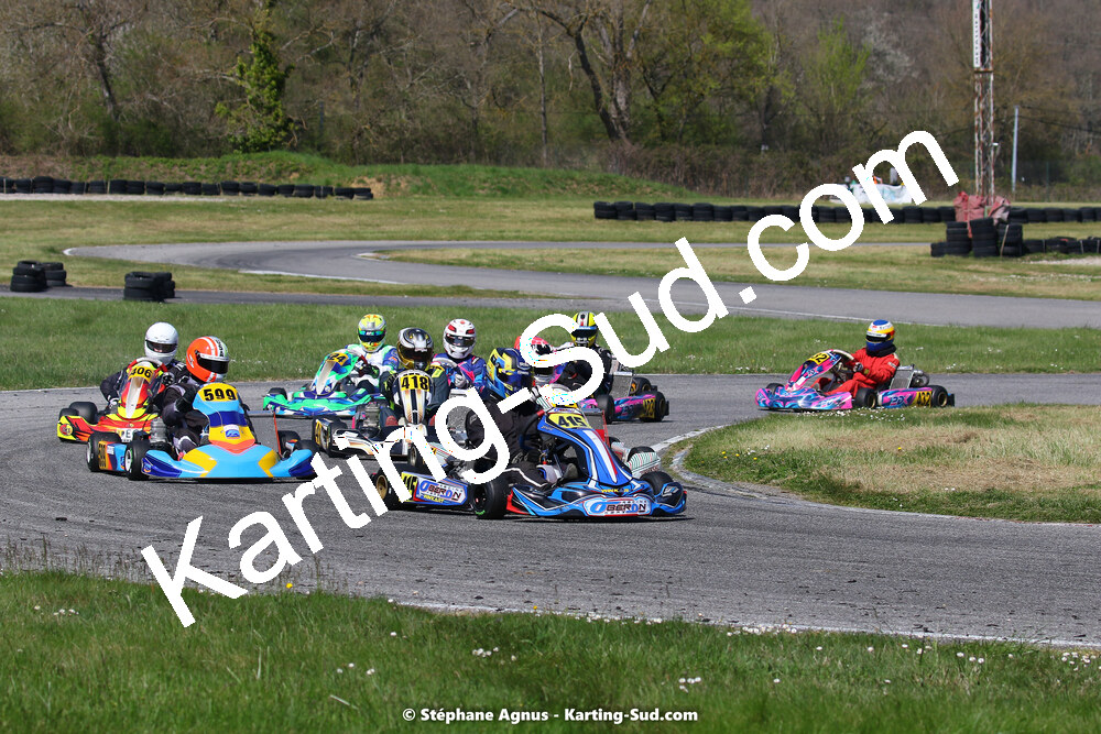 16 & 17/04/2022 : 3ème manche du Championnat du Sud 2022 au circuit d’Aigues-Vives (photos Stéphane Agnus) 2022 — karting