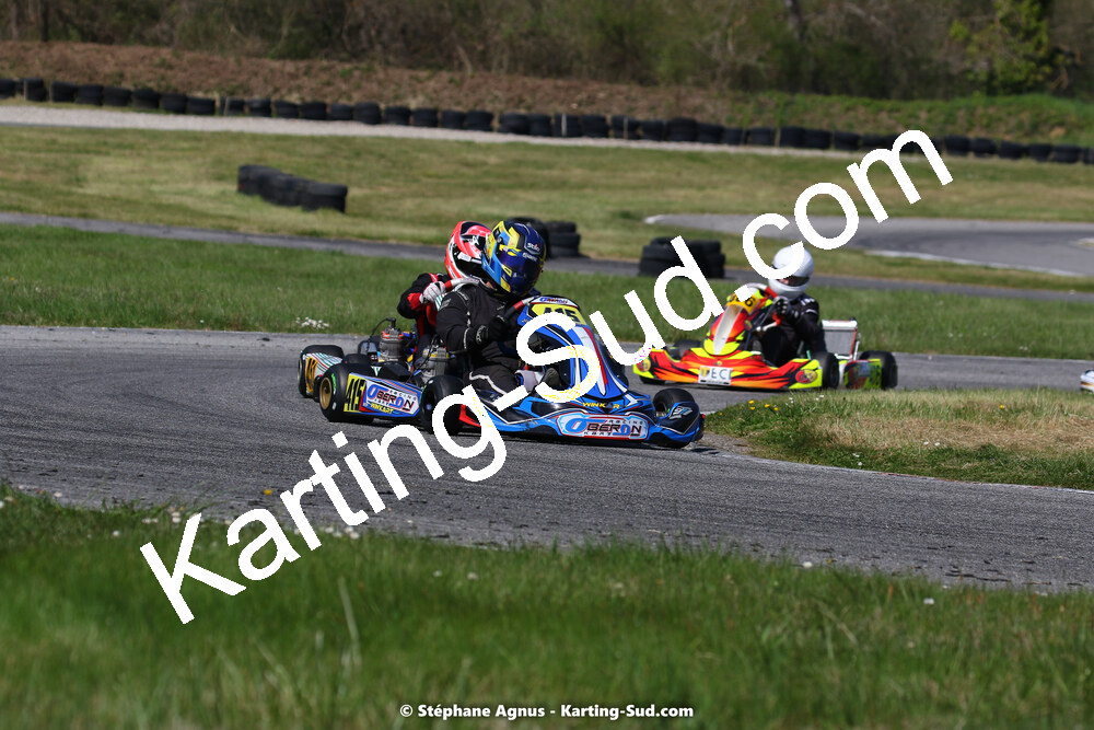 16 & 17/04/2022 : 3ème manche du Championnat du Sud 2022 au circuit d’Aigues-Vives (photos Stéphane Agnus) 2022 — karting