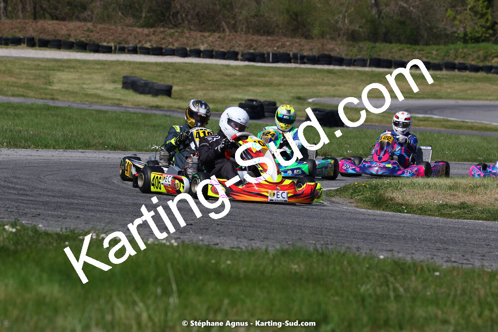 16 & 17/04/2022 : 3ème manche du Championnat du Sud 2022 au circuit d’Aigues-Vives (photos Stéphane Agnus) 2022 — karting