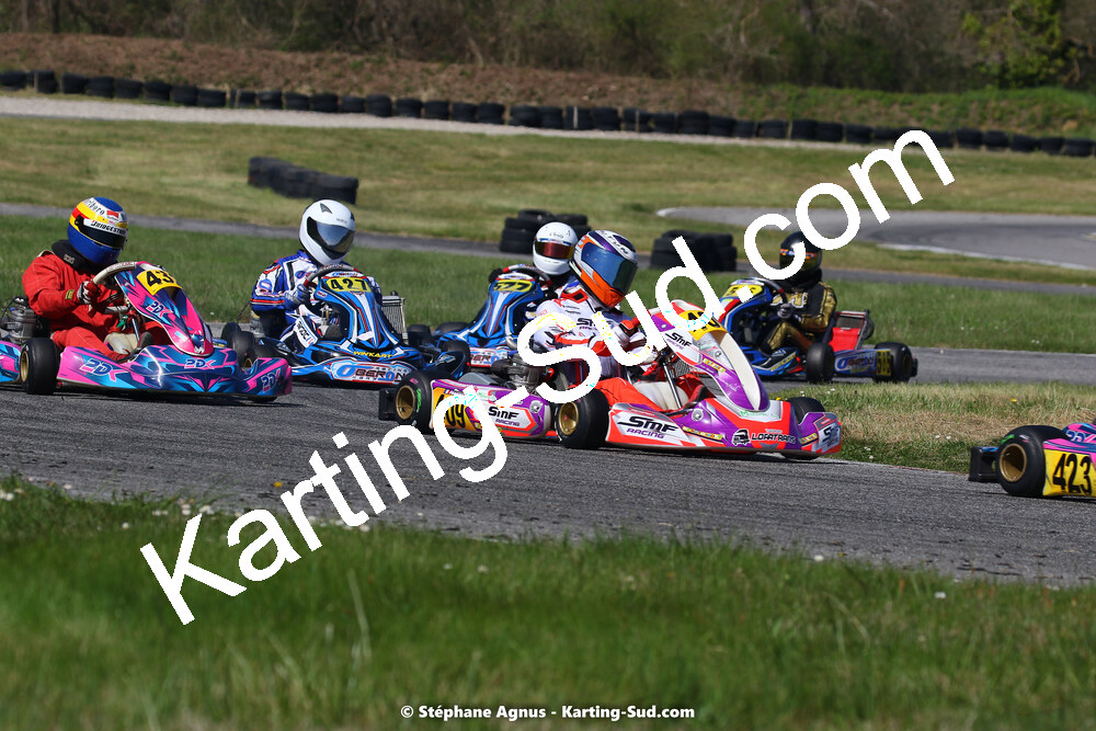 16 & 17/04/2022 : 3ème manche du Championnat du Sud 2022 au circuit d’Aigues-Vives (photos Stéphane Agnus) 2022 — karting