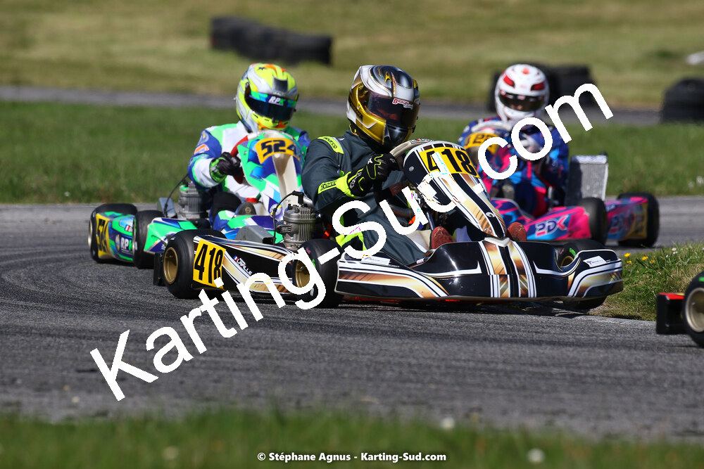 16 & 17/04/2022 : 3ème manche du Championnat du Sud 2022 au circuit d’Aigues-Vives (photos Stéphane Agnus) 2022 — karting