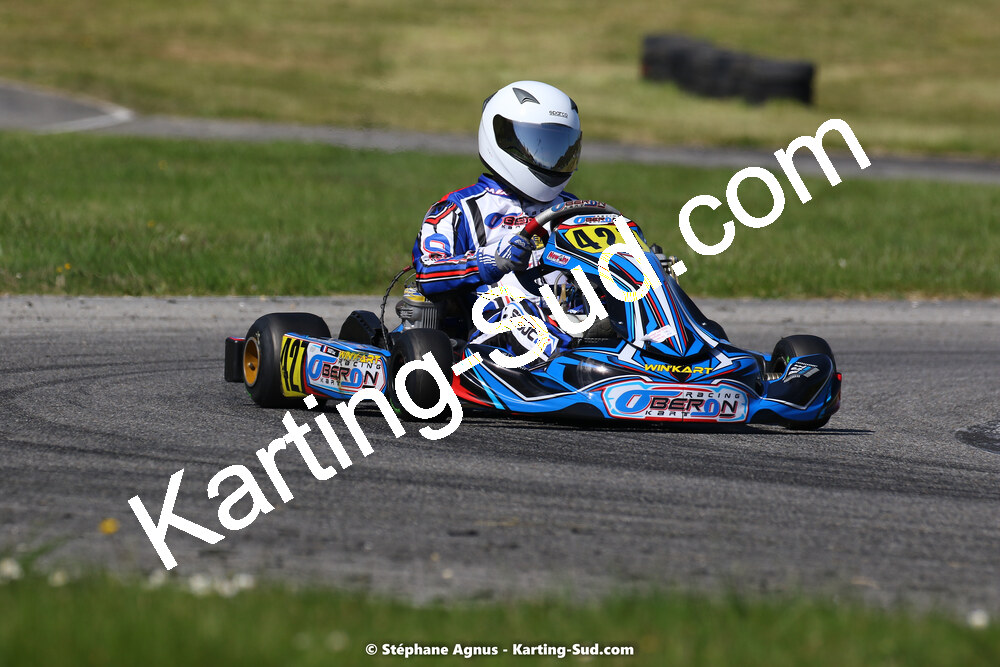 16 & 17/04/2022 : 3ème manche du Championnat du Sud 2022 au circuit d’Aigues-Vives (photos Stéphane Agnus) 2022 — karting
