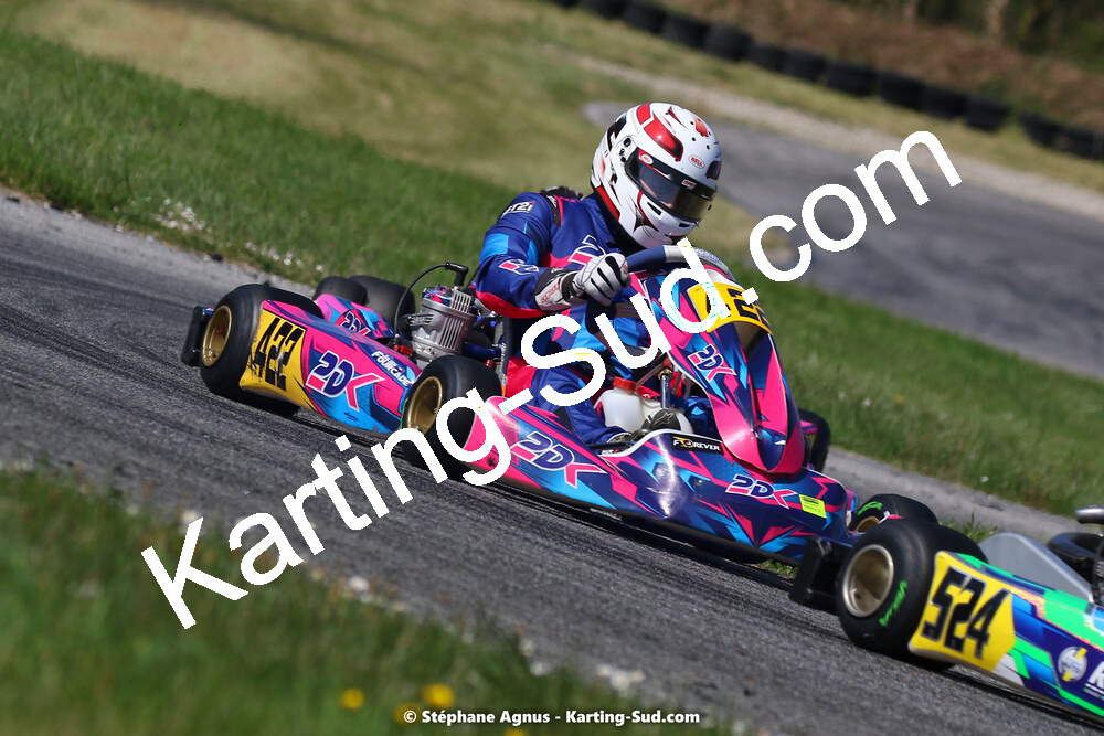 16 & 17/04/2022 : 3ème manche du Championnat du Sud 2022 au circuit d’Aigues-Vives (photos Stéphane Agnus) 2022 — karting