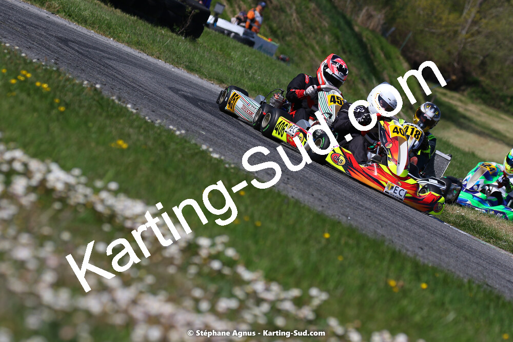 16 & 17/04/2022 : 3ème manche du Championnat du Sud 2022 au circuit d’Aigues-Vives (photos Stéphane Agnus) 2022 — karting