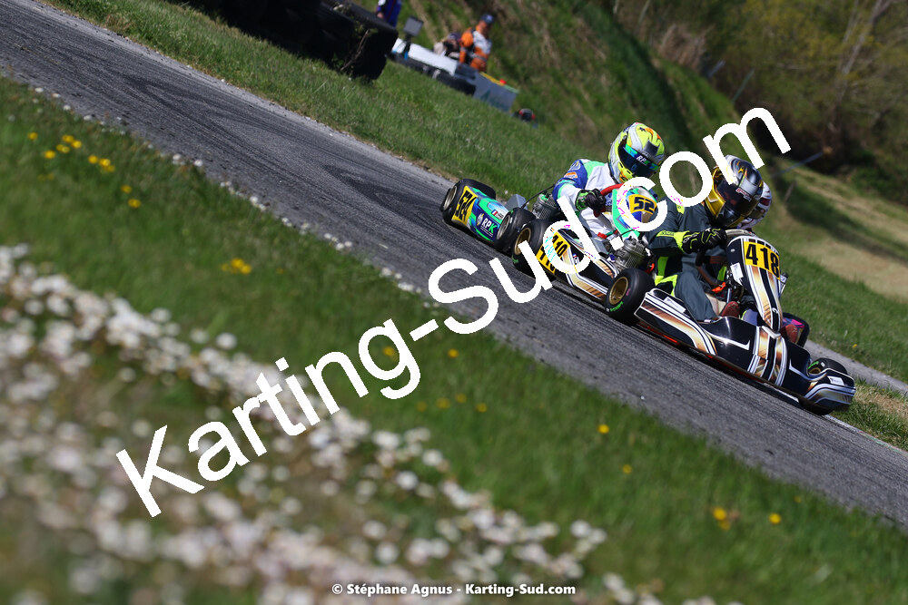 16 & 17/04/2022 : 3ème manche du Championnat du Sud 2022 au circuit d’Aigues-Vives (photos Stéphane Agnus) 2022 — karting