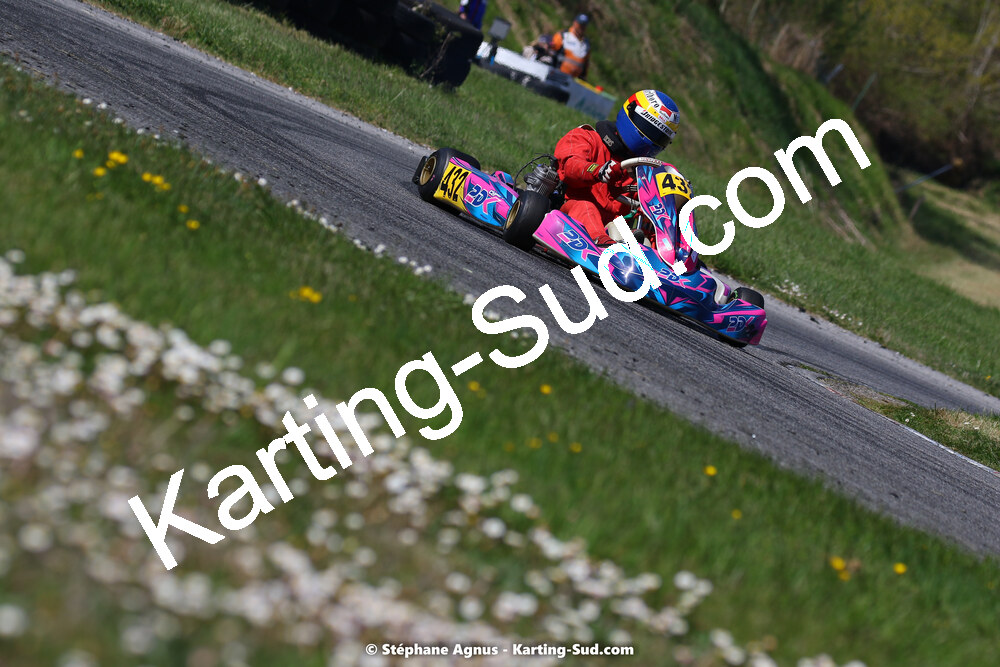 16 & 17/04/2022 : 3ème manche du Championnat du Sud 2022 au circuit d’Aigues-Vives (photos Stéphane Agnus) 2022 — karting