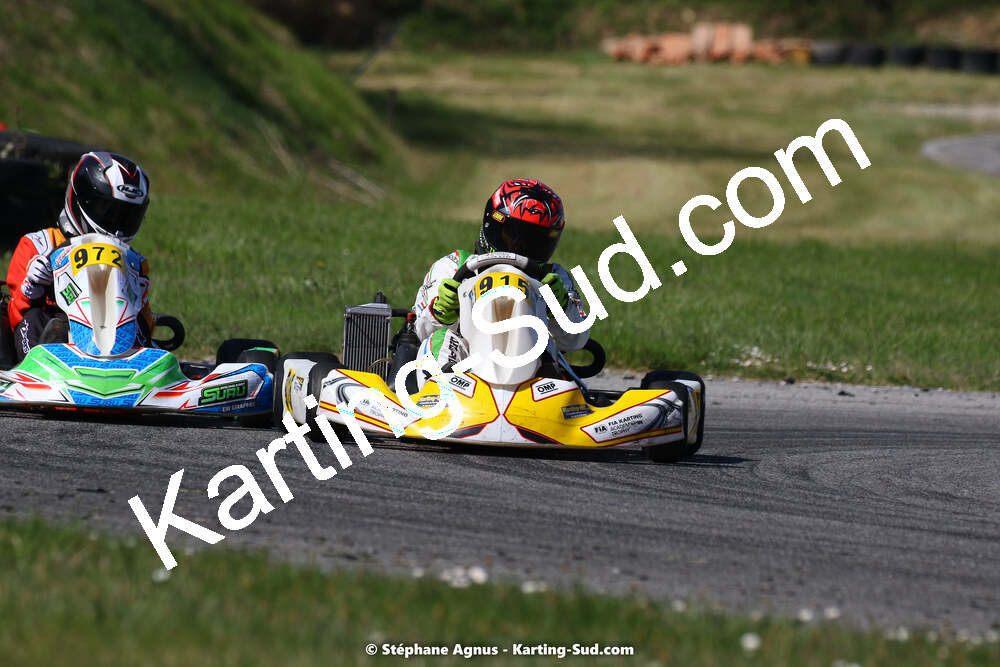 16 & 17/04/2022 : 3ème manche du Championnat du Sud 2022 au circuit d’Aigues-Vives (photos Stéphane Agnus) 2022 — karting