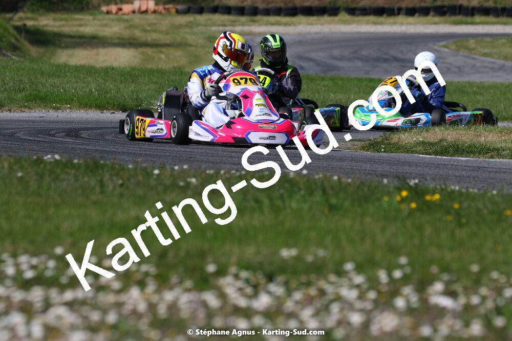 16 & 17/04/2022 : 3ème manche du Championnat du Sud 2022 au circuit d’Aigues-Vives (photos Stéphane Agnus) 2022 — karting