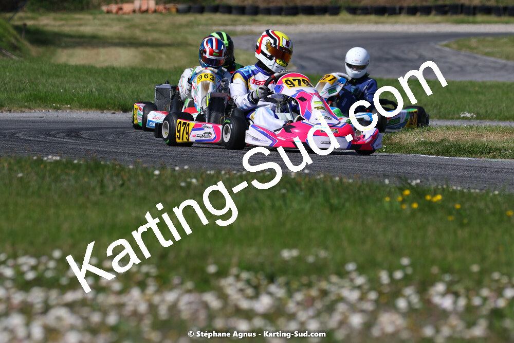16 & 17/04/2022 : 3ème manche du Championnat du Sud 2022 au circuit d’Aigues-Vives (photos Stéphane Agnus) 2022 — karting