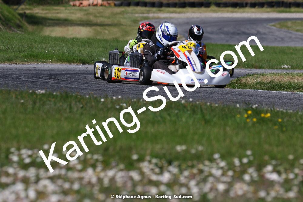 16 & 17/04/2022 : 3ème manche du Championnat du Sud 2022 au circuit d’Aigues-Vives (photos Stéphane Agnus) 2022 — karting